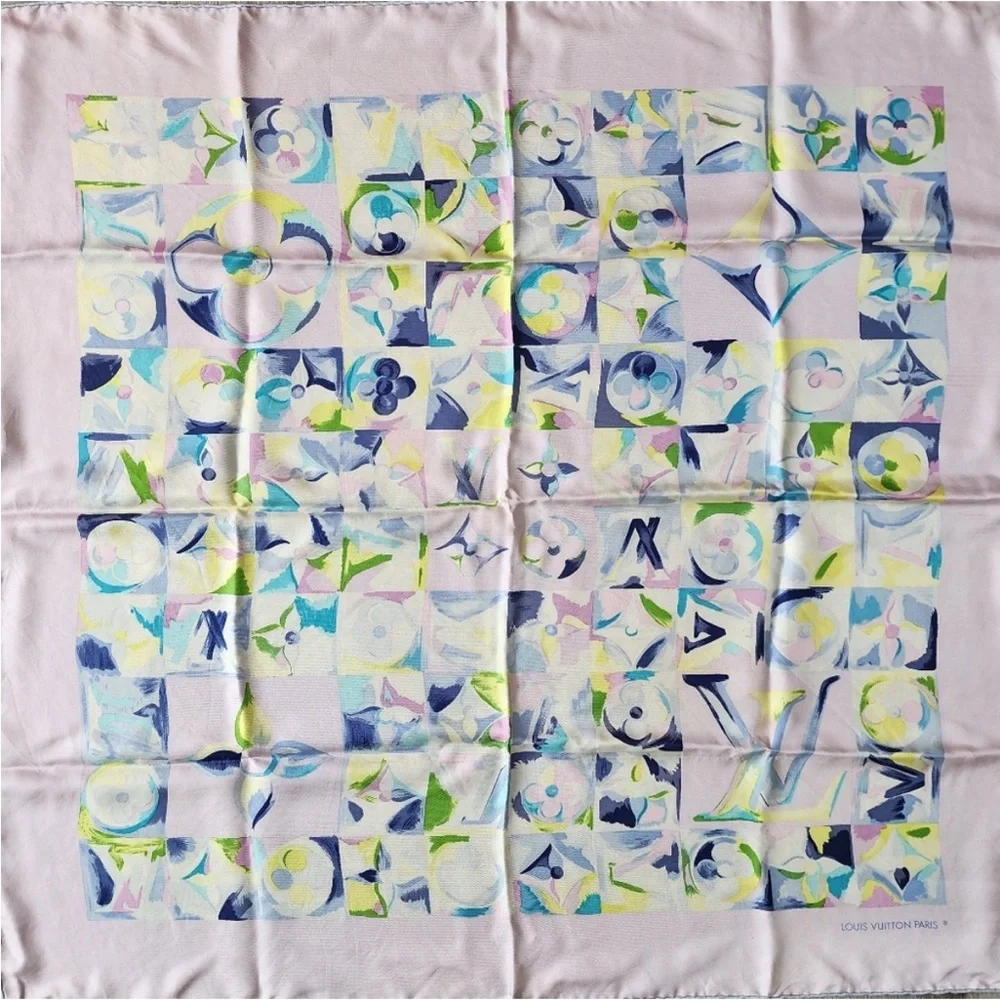 Louis Vuitton Multicolor Silk Scarf 33”